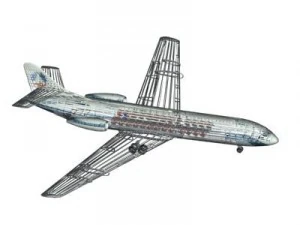 sud aviation caravelle 3D Model