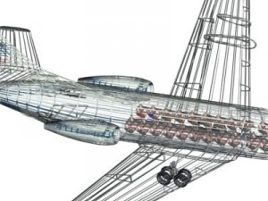 sud aviation caravelle Model 3D