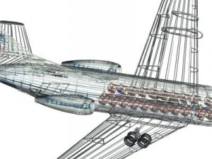 sud aviation caravelle 3D Model