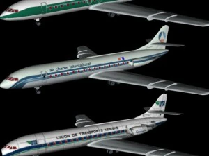 sud aviation caravelle 3D Model