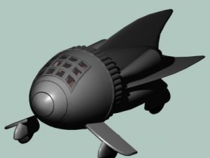 flash gordon spaceship 3D Model