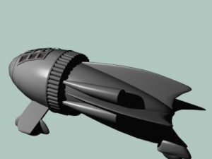 flash gordon spaceship 3D 模型
