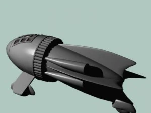 flash gordon spaceship 3D Model
