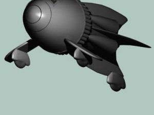 flash gordon spaceship 3D 模型