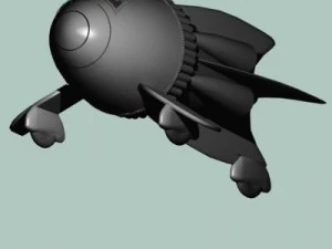 flash gordon spaceship 3D Model