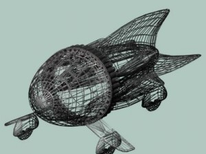 flash gordon spaceship 3D 模型