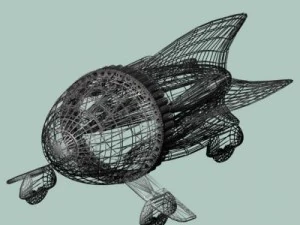 flash gordon spaceship 3D Model
