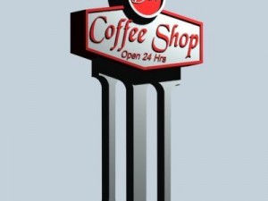 neons and billboards 3D Model