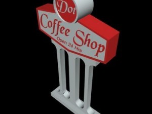 neons and billboards 3D Model