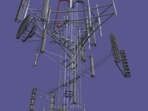 cell phone tower collection 3D Model