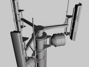 cell phone tower collection 3D Model