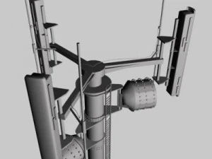 cell phone tower collection 3D Model