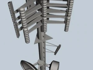 cell phone tower collection 3D Model