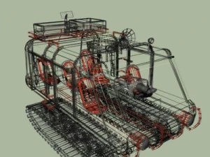 chariot 3ds 3D Model