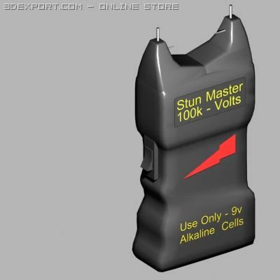 taser 3D Model .c4d .max .obj .3ds .fbx .stl .blend 