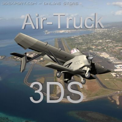 airtruck 3D Model .c4d .max .obj .3ds .fbx .stl .blend 
