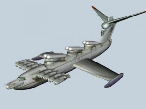 ekranoplan anti shipping cnfg 3D Модель