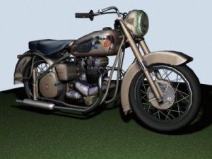 bsa motorcycle 3D Model