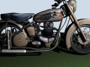 bsa motorcycle 3D-Modell