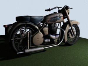 bsa motorcycle 3D-Modell