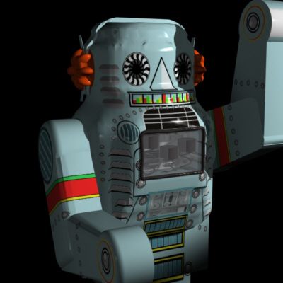 tin robot Modèle 3D .c4d .max .obj .3ds .fbx .stl .blend 