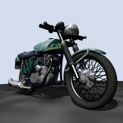 velocette 3D Model .c4d .max .obj .3ds .fbx .stl .blend 