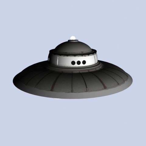 adamski ufo Model 3D .c4d .max .obj .3ds .fbx .stl .blend 