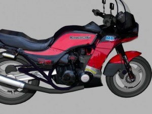 kawasaki z750 turbo Modelo 3D