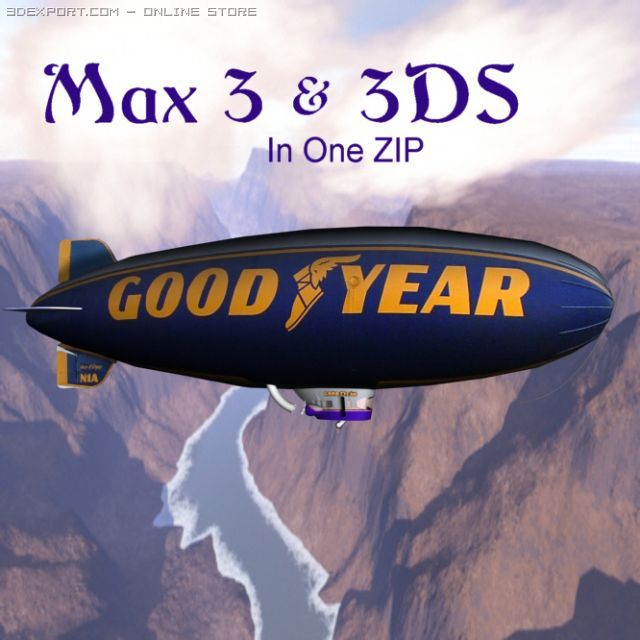 blimps 3D Model .c4d .max .obj .3ds .fbx .stl .blend 