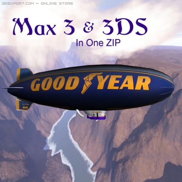 Luftschiffe 3D Modell .c4d .max .obj .3ds .fbx .stl .blend 