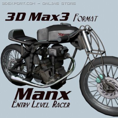 manx Model 3D .c4d .max .obj .3ds .fbx .stl .blend 