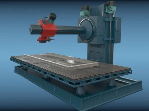 Macchina tridimensionale 3d per la lavorazione dei metalli Modello 3D