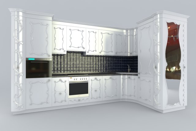 dimkra kuhnya klassik n3 Model 3D .c4d .max .obj .3ds .fbx .stl .blend 