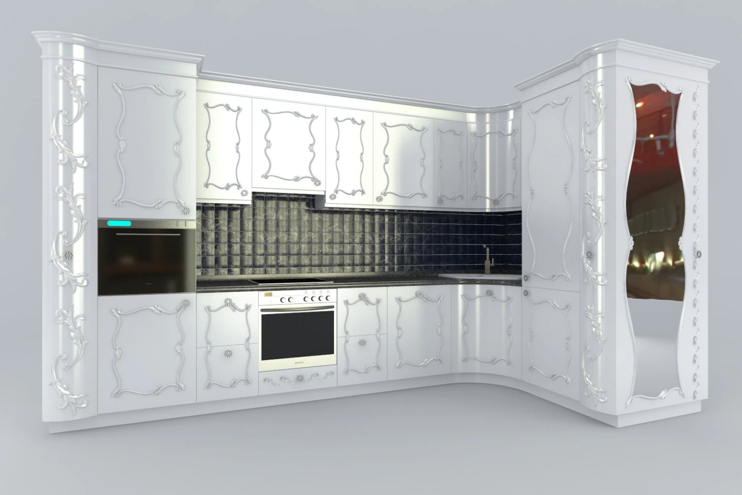dimkra kuhnya klassik n3 3D Model .c4d .max .obj .3ds .fbx .stl .blend 
