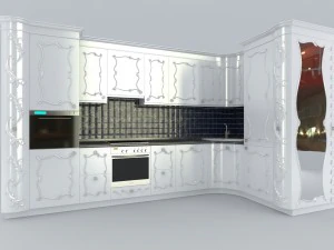 dimkra kuhnya cl&aacute;sico n3 Modelo 3D