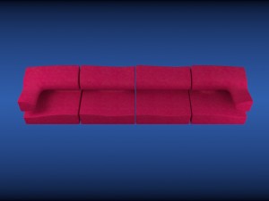 dimkra divan kubizmo 3D Model