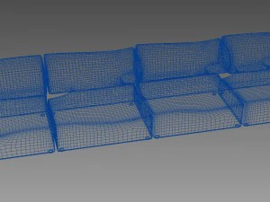 dimkra divan kubizmo 3D Model