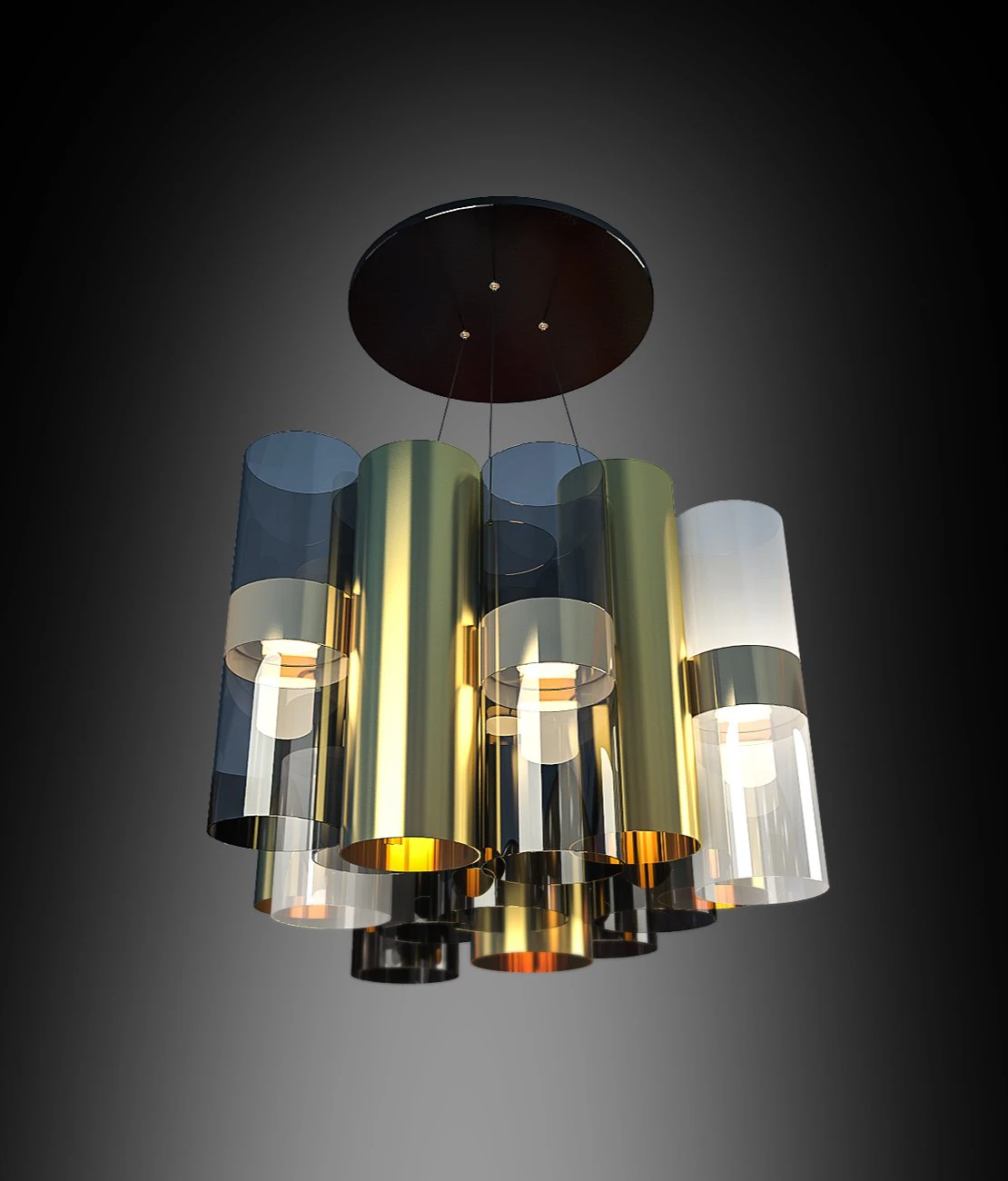 dimkra lustra colorite 3D Model .c4d .max .obj .3ds .fbx .stl .blend