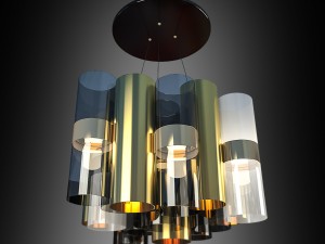 dimkra lustra colorite Model 3D