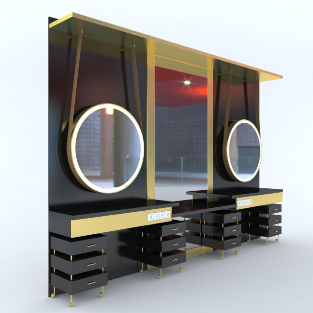 dimkra zerkala salon Modello 3D .c4d .max .obj .3ds .fbx .stl .blend