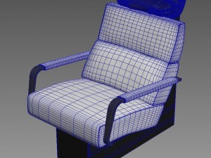 dimkra kreslo salon moyka 3D Model