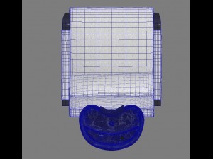 dimkra kreslo salon moyka 3D Model