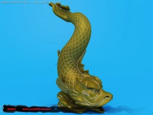 dimkra riba fontan Model 3D