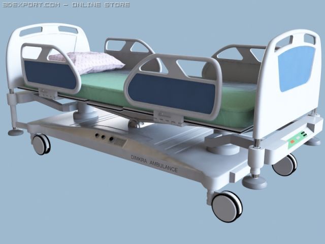 dimkra krovat bolnica mp 3D Model .c4d .max .obj .3ds .fbx .stl .blend 