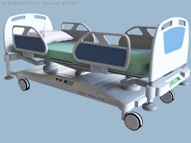 dimkra krovat bolnica mp 3D Model .c4d .max .obj .3ds .fbx .stl .blend 