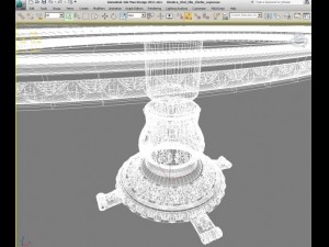 classic dining table 3D Model