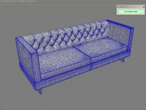 sofa in a modern style 3D Model