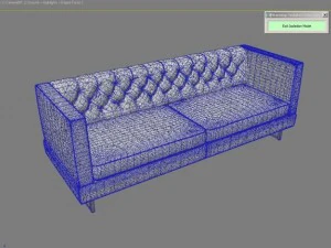 sofa in a modern style 3D Model
