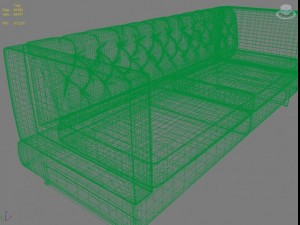 sofa in a modern style 3D Model