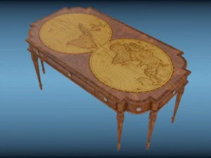 classic table interior 3D Model